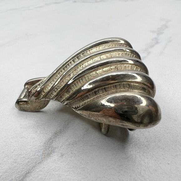 Vintage Flourish Silver Tone Belt Buckle Piece - Picture 6 of 9